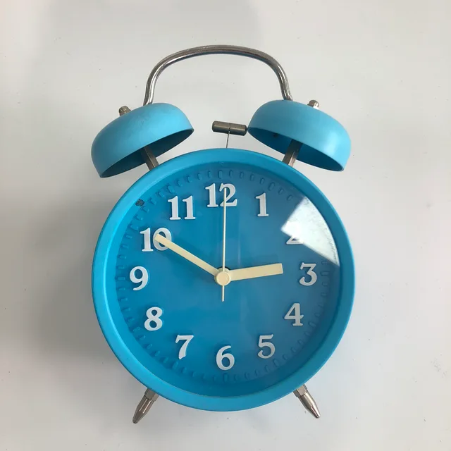 3D digit twin bell alarm clock