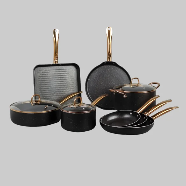 Aluminum nonstick cookware set