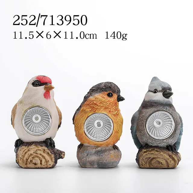 Garden Bird Solor light Statue