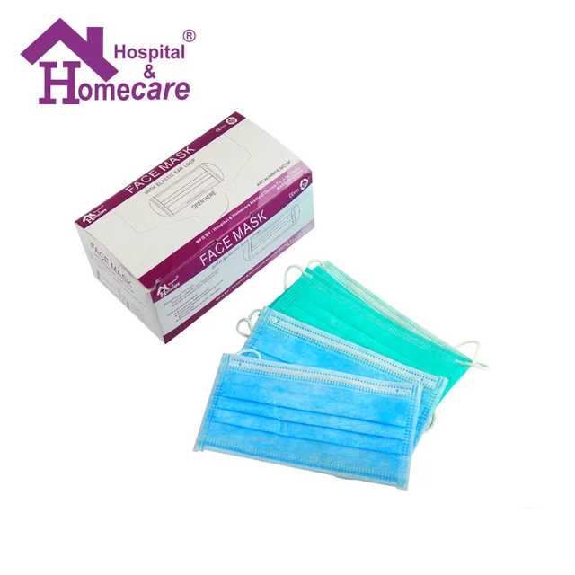 Disposable 3 Ply Non-Woven Face Mask with Earloop