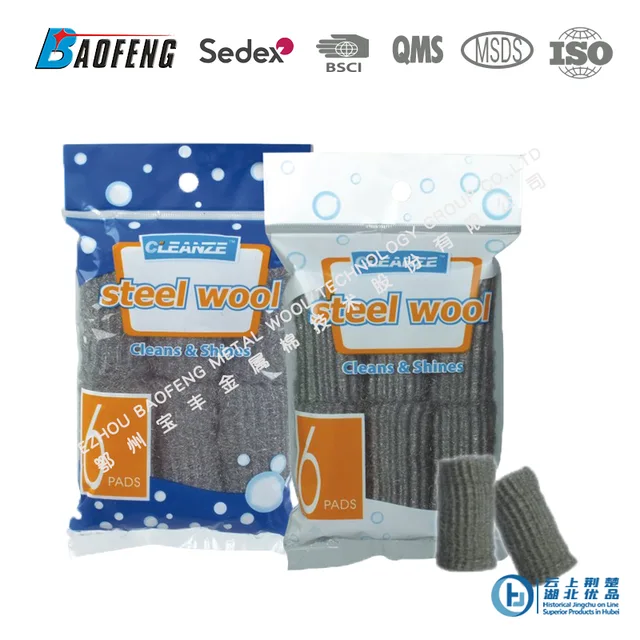 Steel wool roll