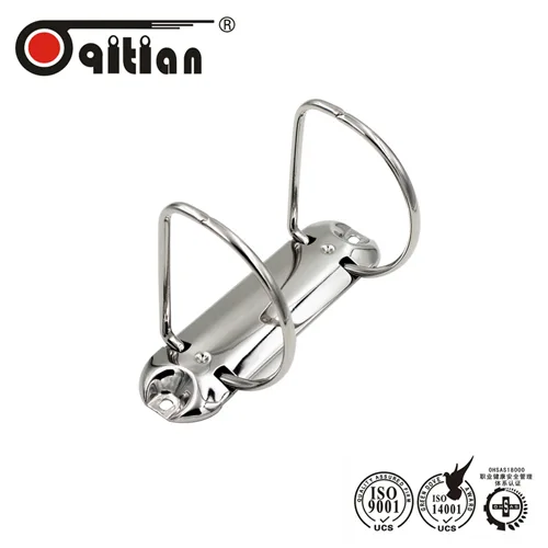 2 Holes D Ring Binder Clip for PP Plastic Folder