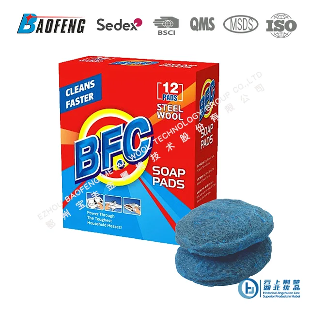 Steel wool soap pads