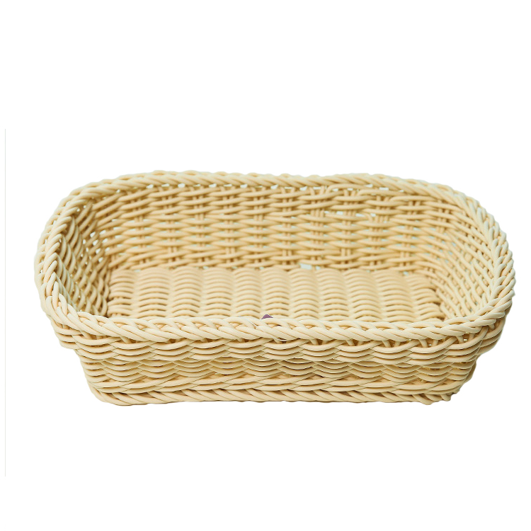 Kingwillow new design multifunction fruit decorative basket PP rattan storage baskets