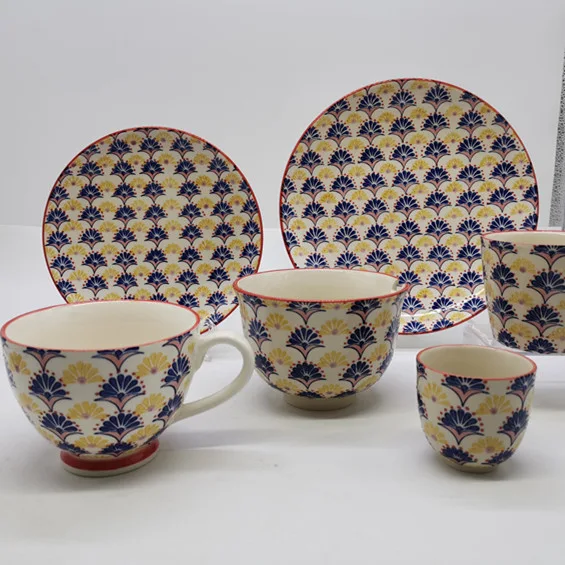 Customized handpaited Blossom Tableware