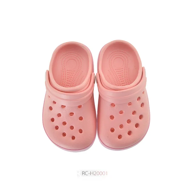 Cute Kids Cartoon Clogs Summer Beach Water Shoes Double Colors EVA Clogs For Children