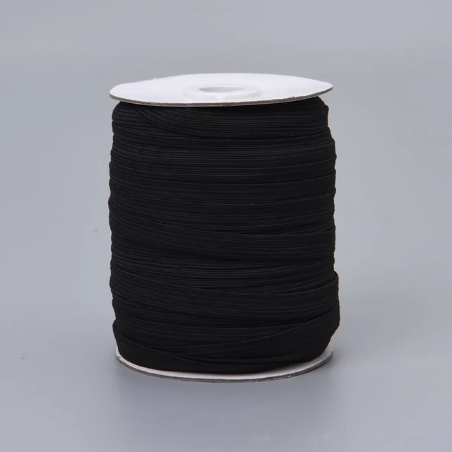 9mm 16cord White Latex Elastic Braid PP Covered