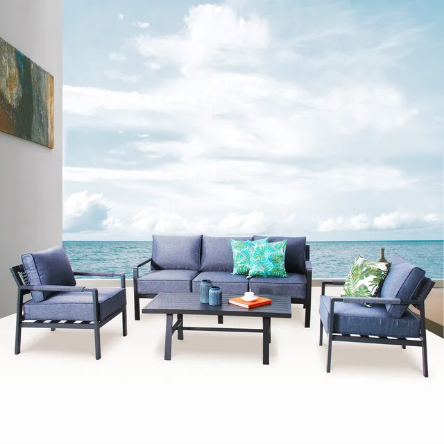 4pcs Aluminum lounge set