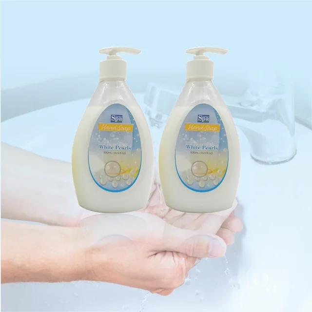 White Pearl Liquid Hand Wash Soap With Plastic Hand Wash Bottle Pump Honey