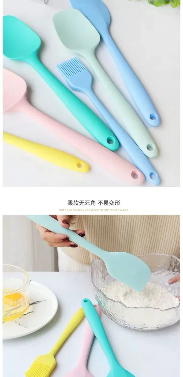 Silicone scraper and brush