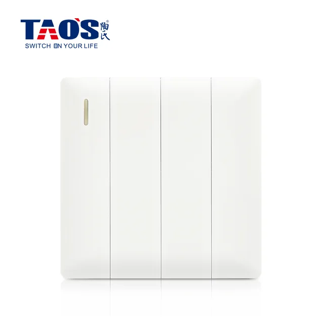 10A 4 gang 1 way / 2 way switch (wide dolly) + fluorescent strip