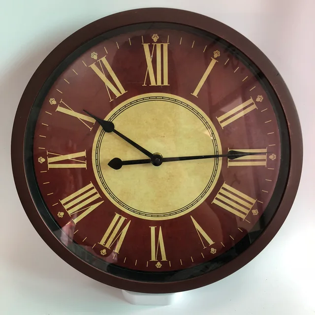 12inch Plastic roman numbers antique classic wall clock