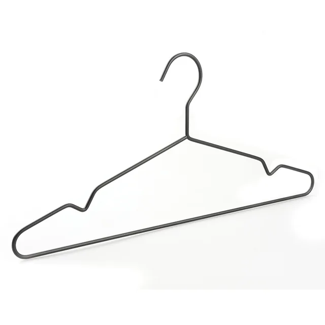 Slim Matte Black Metal Wire Shirt/dress Hanger