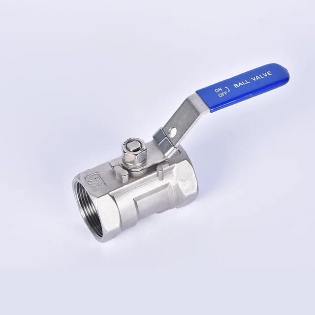 One piece stainless steel ball valve