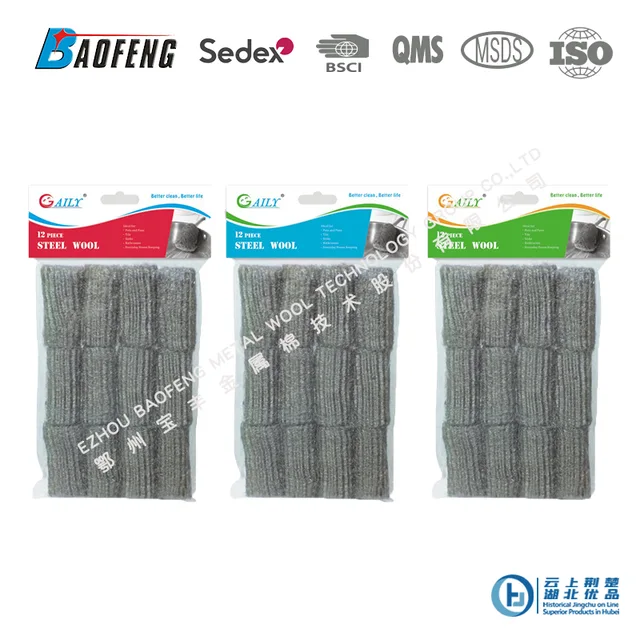 Steel wool roll
