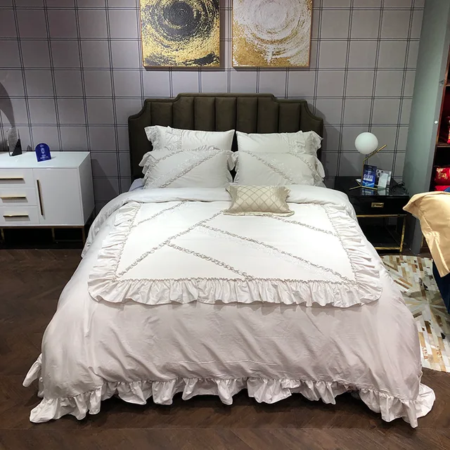 Cotton Lace Comforter Set