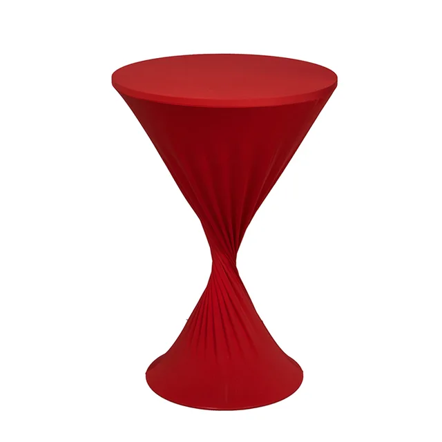 Round spandex cocktail table cloth