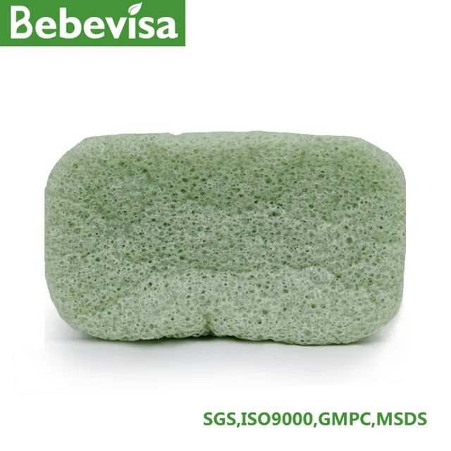 Aloe Vera Konjac Sponge in Rectangle-thin Shape and Dry State