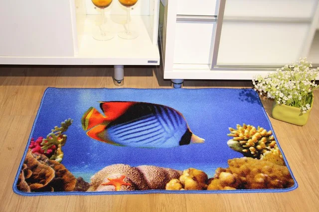 Printed floor mat