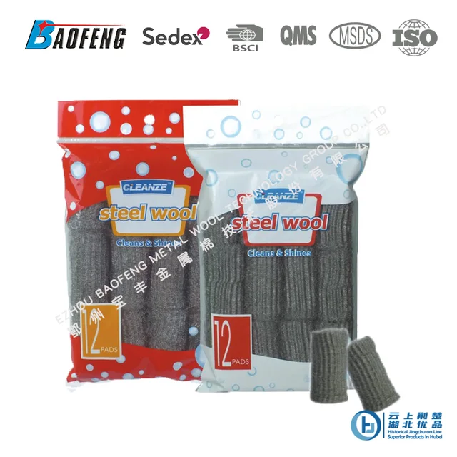 Steel wool roll