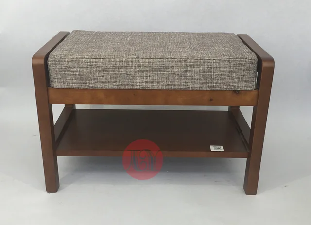 Wood shoes-changing bench