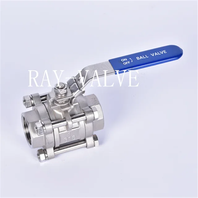 3pc stainless steel ball valve