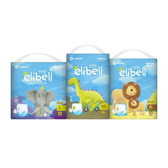 Elibell ultra-thin baby pants with super absorbency