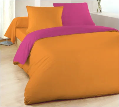 Colored bedding set ( quilt cover + pillow case)