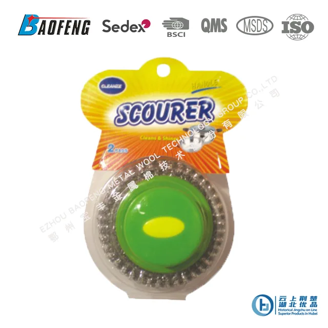 Steel scourer