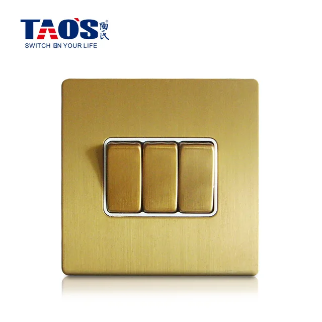 10A 3 gang 1 way / 2 way switch