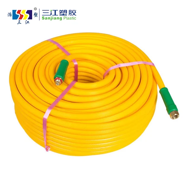 PVC spray hose yellow 5 layers agricultural irrigation spray hose soft flexible spray hose high pressure korea spray hose pipe