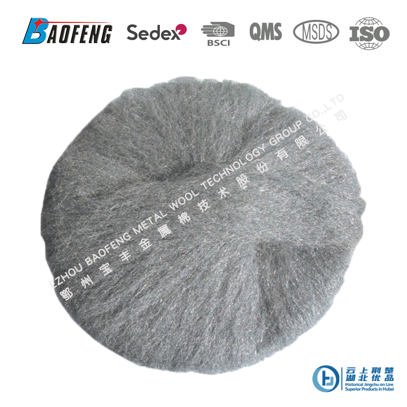 Steel wool polishing pad