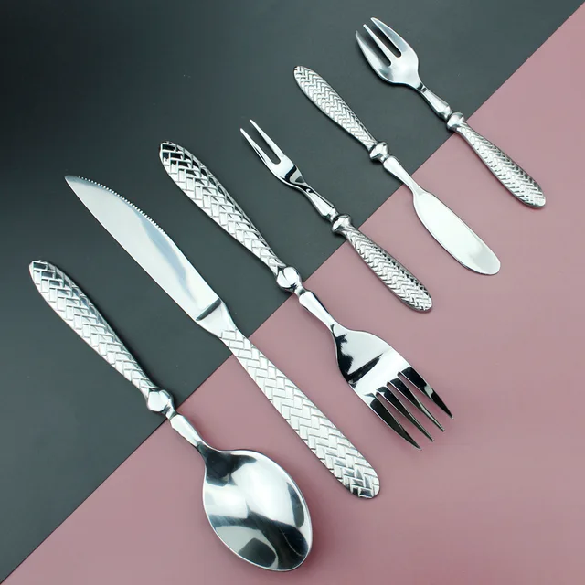 Stainless steel tableware set