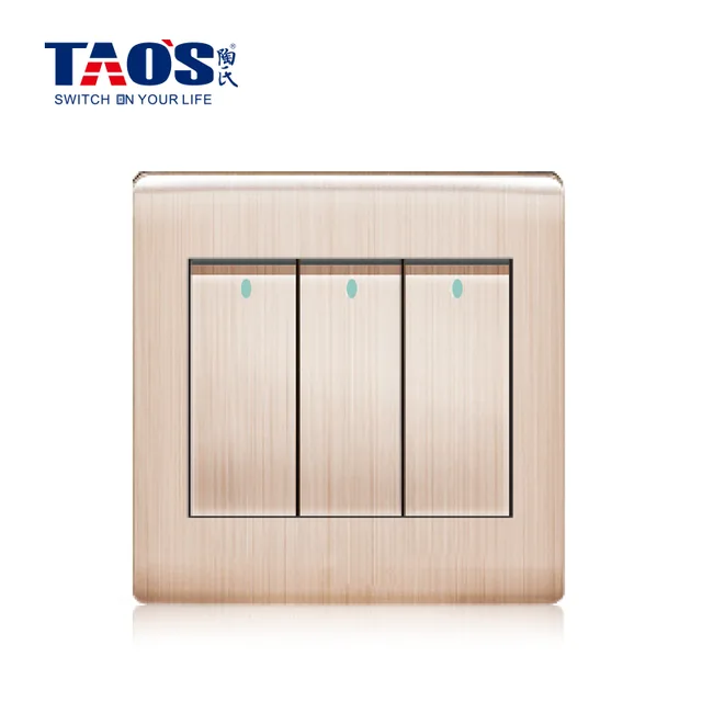 10A 3 gang 1 way / 2 way switch