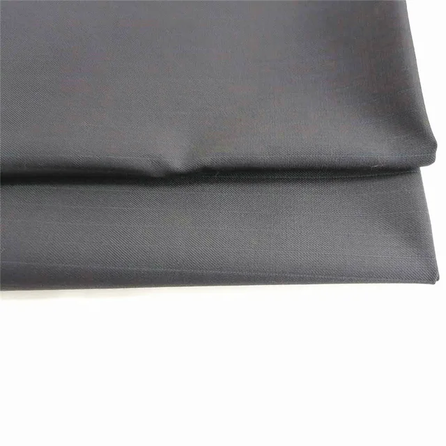Customizable 20%r 78%p 2%sp Plain Dyed Twill Tr Suiting Stretch Fabric