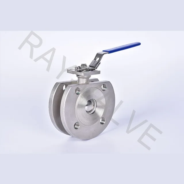 1 piece wafer flanged ball valve