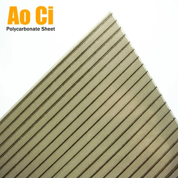 Frosted recycled polycarbonate sheet UV Resistant Hollow 4 MM