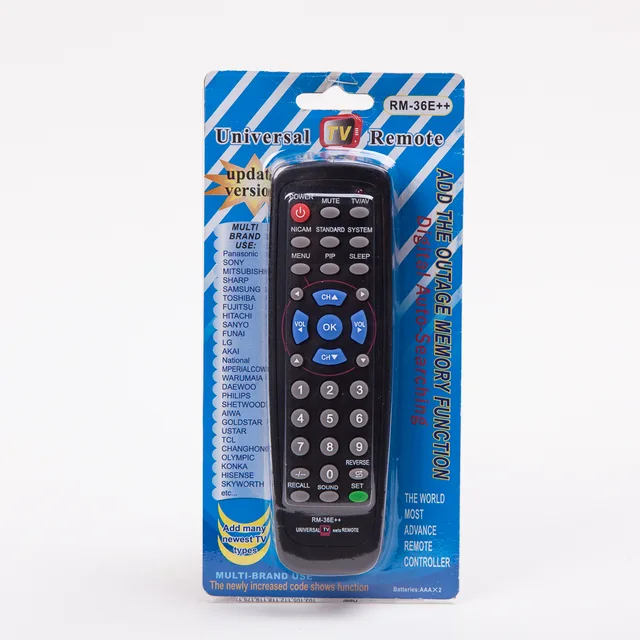 Universal TV remote control