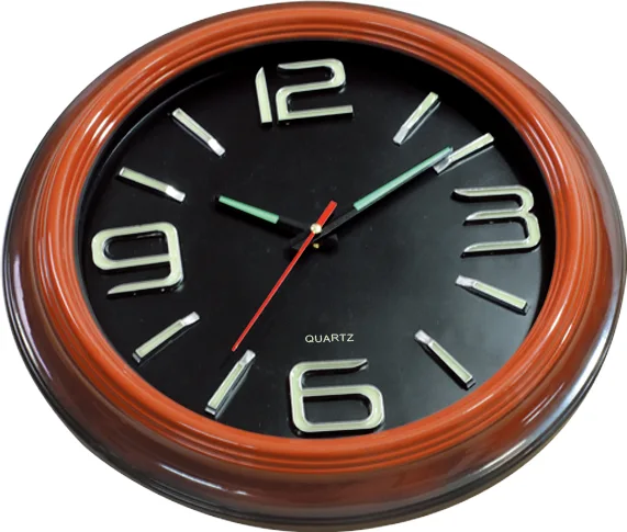 Wall clock; quartz clock; luminous clock; stick number clock; vintage round clock; 16inch 40cm