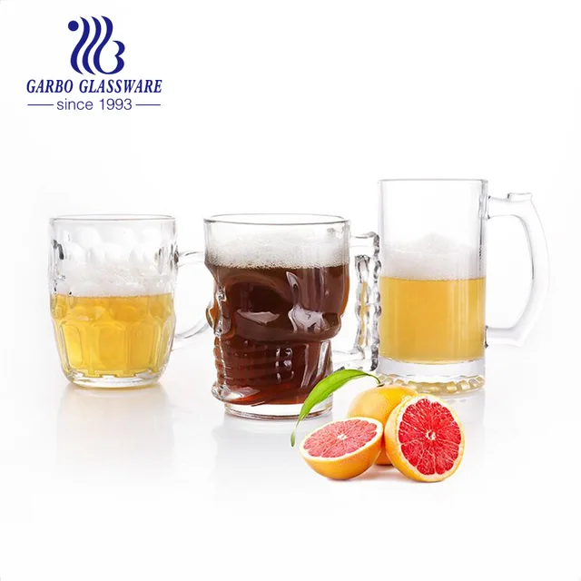 Skull glass beer mugs