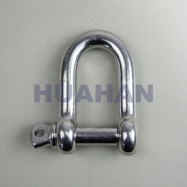 Stainless Steel European Type Large Dee Shackle, A.i.s.i.304 Or 316