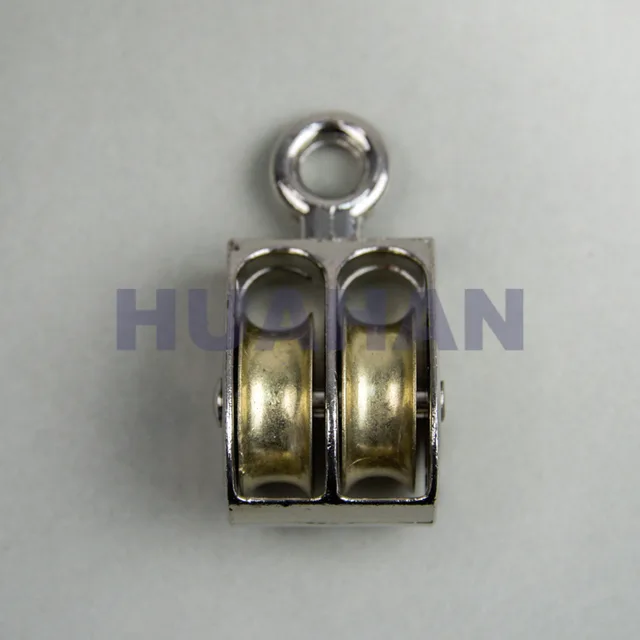 Die Casting Double Pulley , Zinc Alloy,nickel Plated