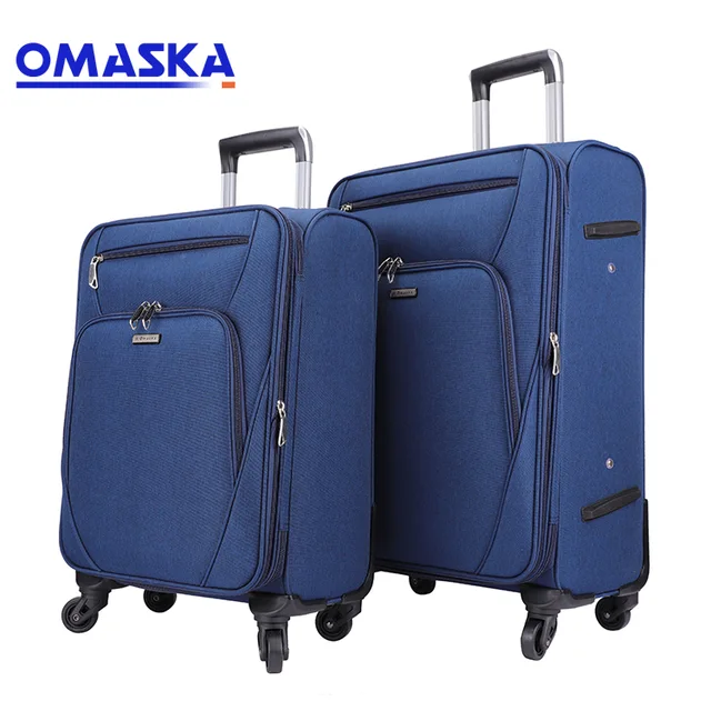 Custom hot sale men blue color 20 24 28 nylon business luggage