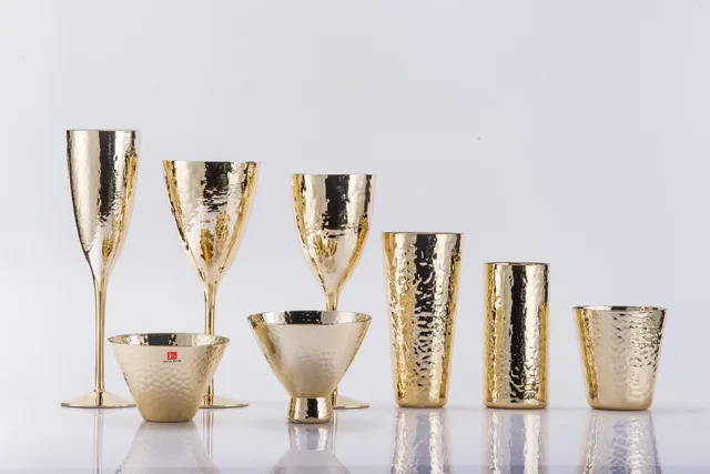Gold plated glasses