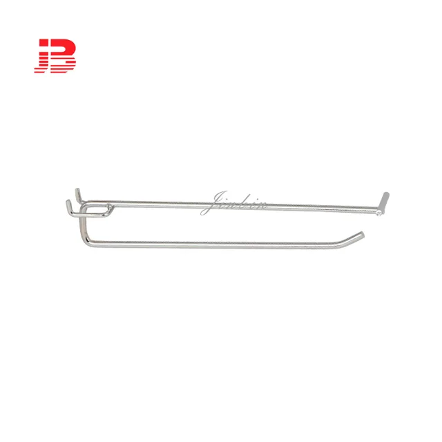 Double wire display hook with tag price holder