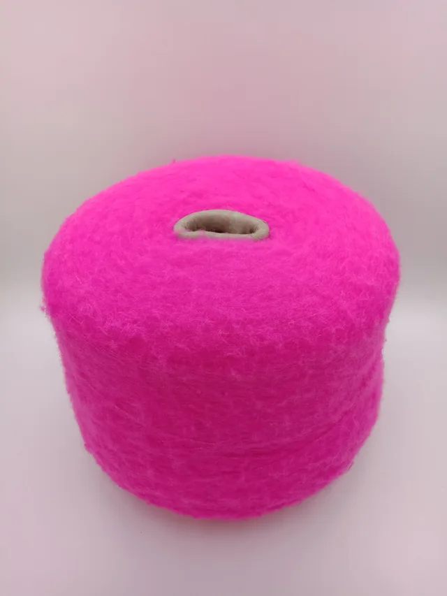 Acrylic nylon spandex brush yarn