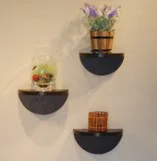 Fashion Floating Shelf,Half-Moon Wall Shelf