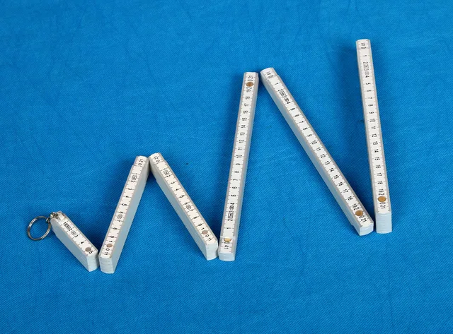 Plastic folding ruler
