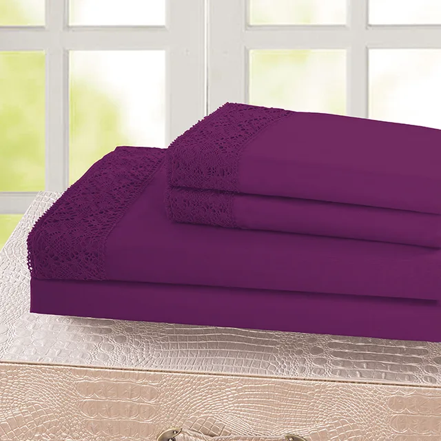 100% polyester bed sheet set