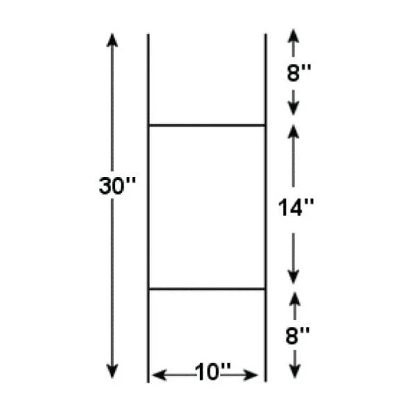 Galvanized H stakes H-frame wire stake Yard Sign Stake